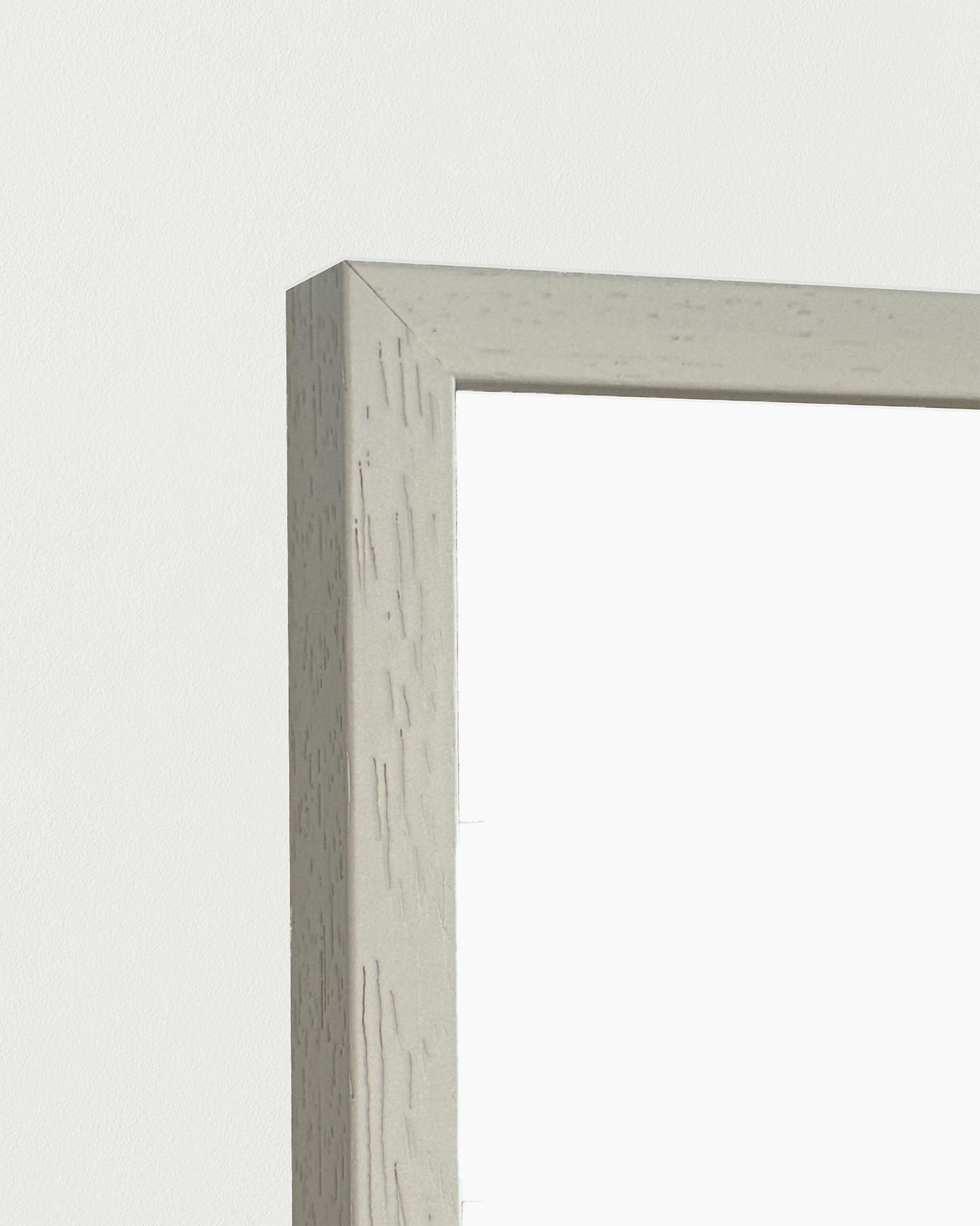 Hvid ayousramme fra Nommet vist forfra i formatet 50 × 70 centimeter