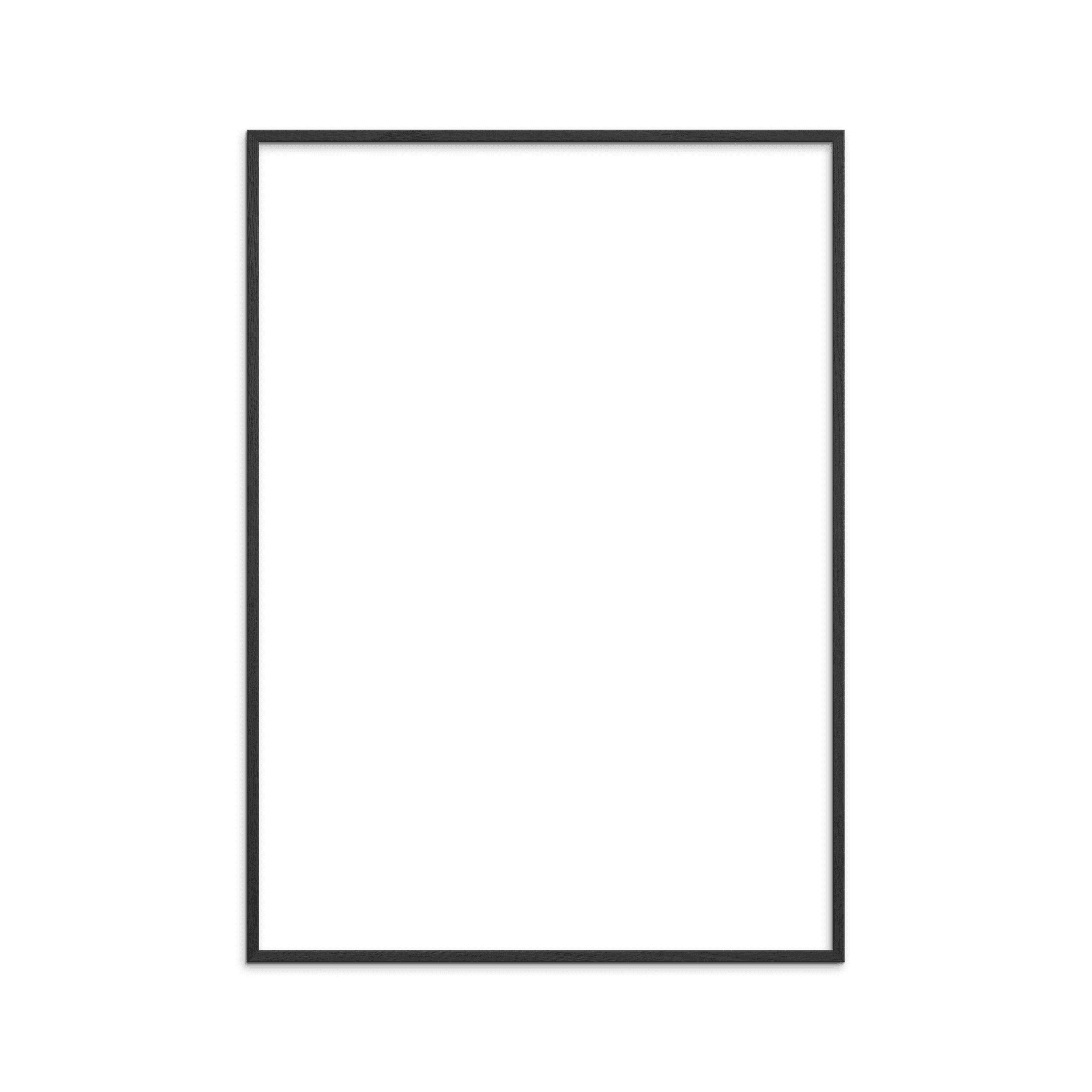 Sortmalet egetræsramme fra Gruk uden plakat i størrelsen 30 × 40 centimeter