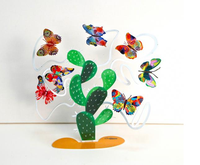 Butterflies Dance skulptur af David Gerstein med sommerfuglemotiv